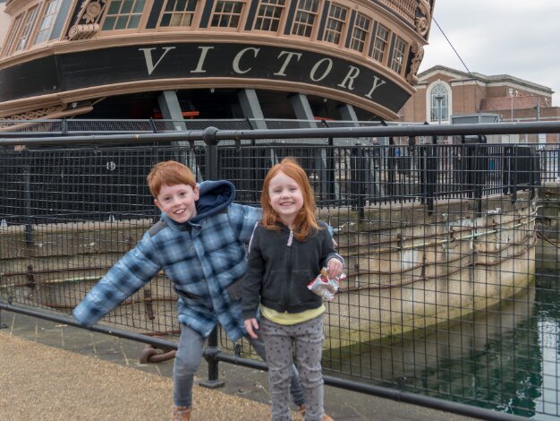 2019 Royal Historic Dockyard A trip to see the Navy's old and new flagships, HMS Victory and HMS Queen Elizabeth, in Portsmouth