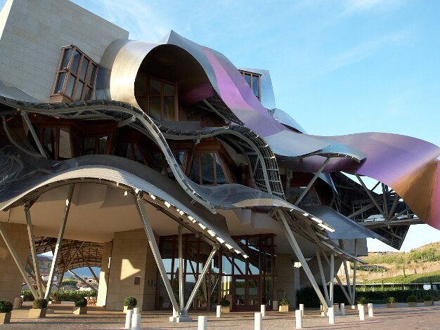 Elciego The Marques de Riscal hotel and vineyard in Elciego, La Rioja